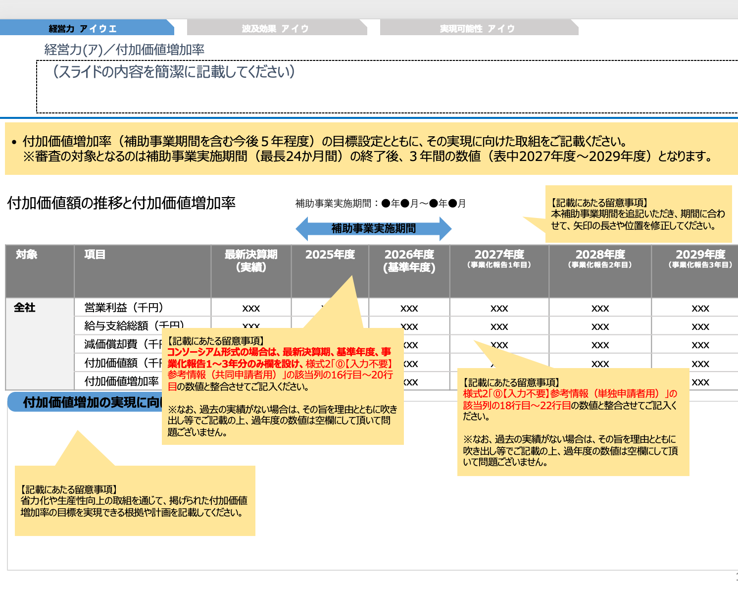 投資計画書の例